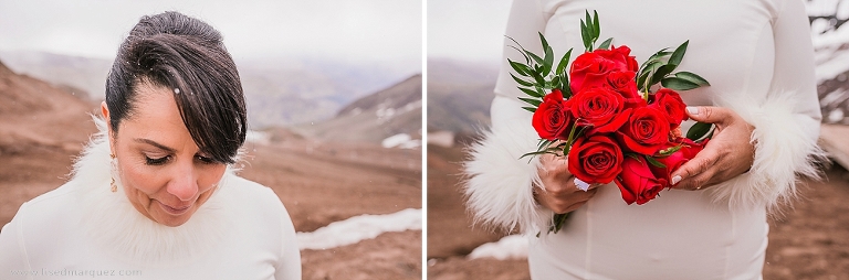 Elopement wedding in valle nevado chile, destination wedding chile, lised marquez fotografia
